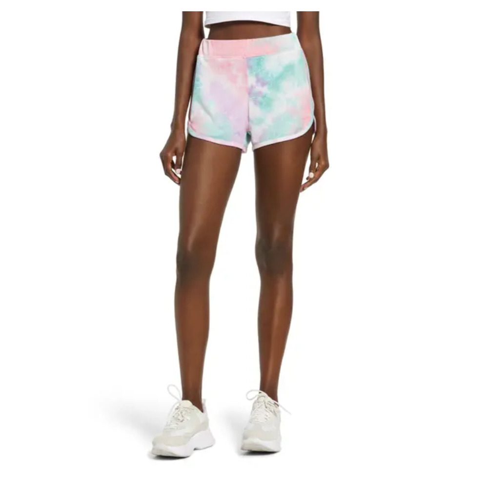 ROW A NWT Tie Dye Shorts In Pink Purple Tie Dye Size SMALL casual soft light NEW